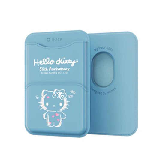 SANRIO IFACE MAGSYNQ CARD WALLET - HELLO KITTY 50TH ANNIVERSARY BLUE