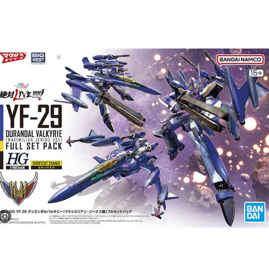 YF-29 DURANDAL VALKYRIE FULL SET PACK "MACROSS FRONTIER" BANDAI SPIRITS