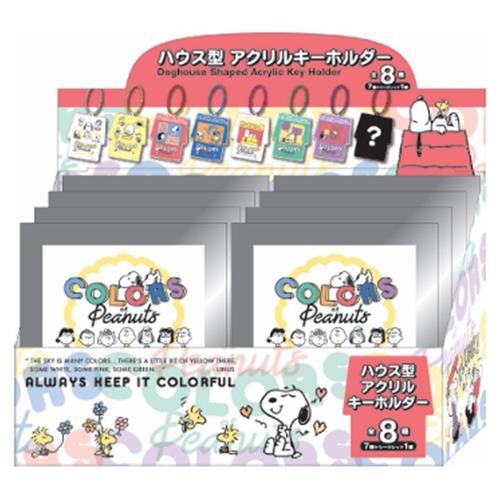 SNOOPY BLIND BOX HOUSE SHAPE ACRYLIC KEYCHAIN