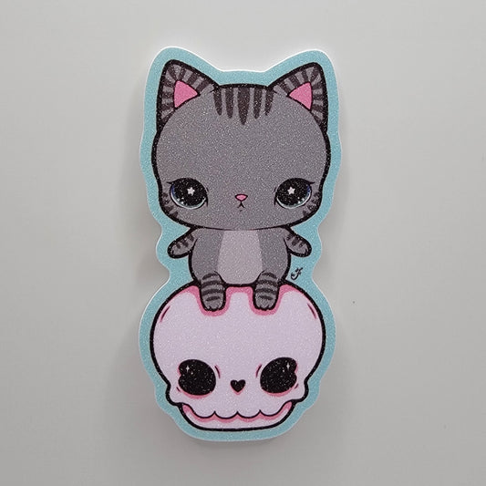 Stay With Me (Grey) - Glitter Sticker - 1