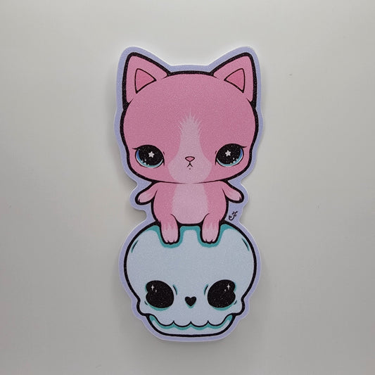 Stay With Me (Pink) - Jumbo Glitter Sticker - 1