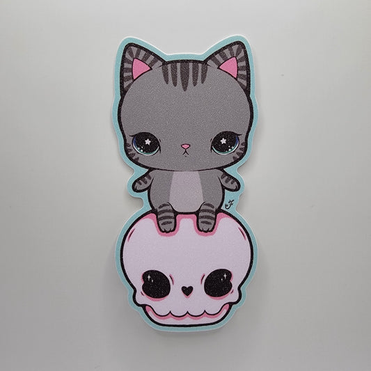 Stay With Me (Grey) - Jumbo Glitter Sticker - 1