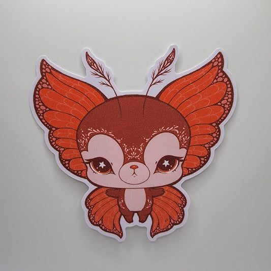 Butterfly (Orange) - Jumbo Glitter Sticker - 1