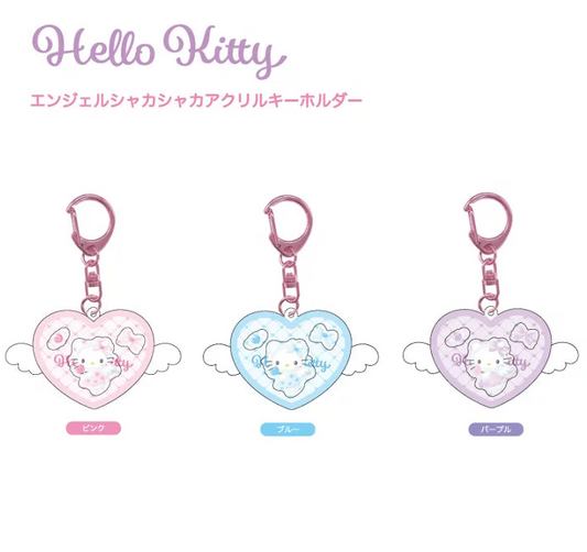 SANRIO Hello Kitty Angel Shaka Shaka Acrylic Keychain (Japan Edition) - 1