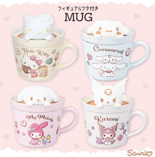 SANRIO Mug with Figurine Lid (Japan Edition) - 1