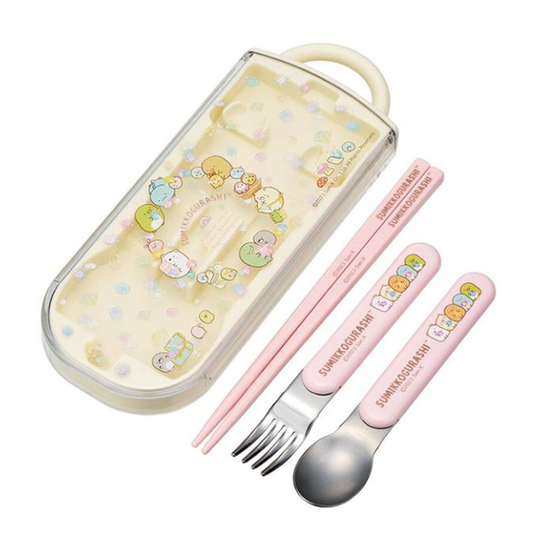 SUMIKKO GURASHI Cream Cutlery Trio Set (Japan Edition) Success - 1