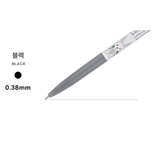 XENO 0.38MM LUNATIC LUNNY CHARACTER BALLPOINT PEN - BLACK
