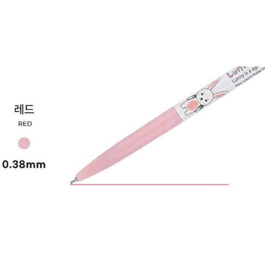 XENO 0.38MM LUNATIC LUNNY CHARACTER BALLPOINT PEN - RED