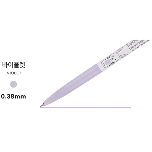 XENO 0.38MM LUNATIC LUNNY CHARACTER BALLPOINT PEN - VIOLET