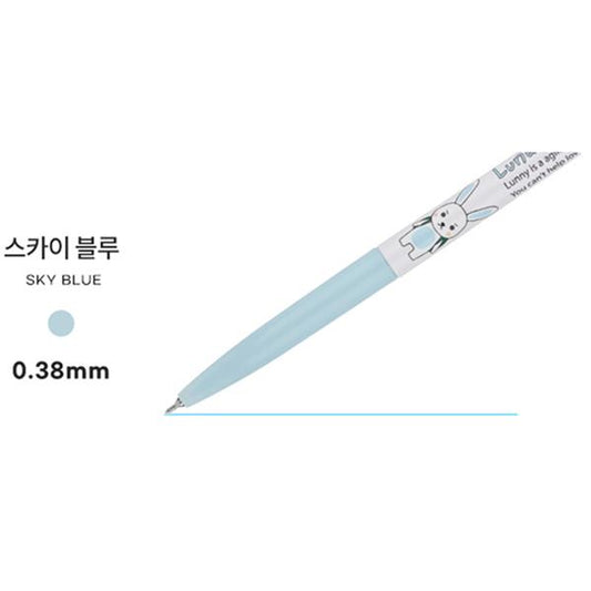 XENO 0.38MM LUNATIC LUNNY CHARACTER BALLPOINT PEN - SKY BLUE