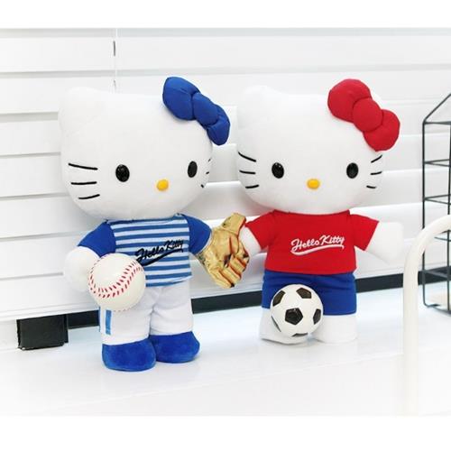SANRIO HELLO KITTY BASEBALL/SOCCER PLUSH 25CM