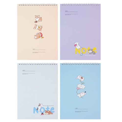 SLEEPING DOG HARD COVER NOTEBOOK 19 CM X 26 CM