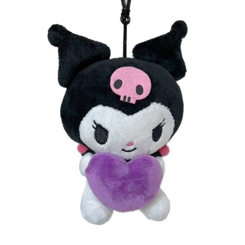 SANRIO HEART BACKPACK KEYCHAIN - KUROMI