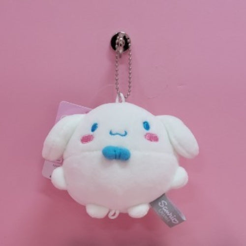 SANRIO ROUND BACKPACK KEYCHAIN 10 CM - CINNAMOROLL