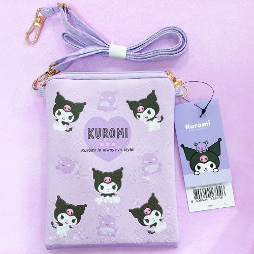 SANRIO NEW CROSS BAG - KUROMI 14X19CM