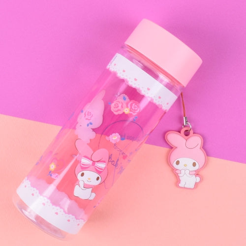 SANRIO MY MELODY TRITAN PENDANT WATER BOTTLE 6.5 CM X 6.5 CM X 19.3 CM