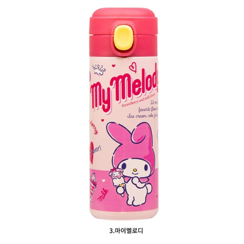 SANRIO ONE TOUCH STAINLESS STEEL TUMBLER 400ML - MY MELODY