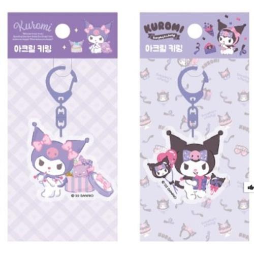 SANRIO CHARACTERS ACRYLIC KEYRING - KUROMI