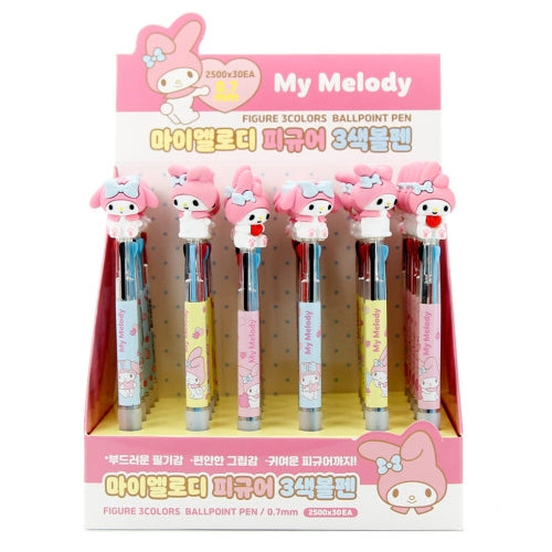 SANRIO FIGURE 3 COLOR 0.7MM BALLPOINT PEN - MY MELODY