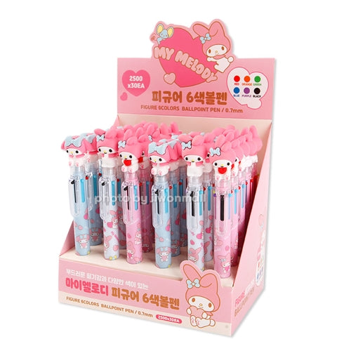 SANRIO FIGURE 6 COLOR 0.7MM BALLPOINT PEN - MY MELODY