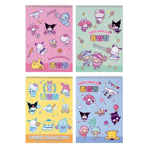 SANRIO CHARACTERS UNRULED TOP BOUNDED NOTEPAD 18.4CM X 26CM