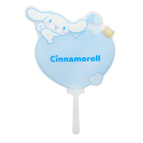 SANRIO CHARACTERS HEART HANDY FAN - CINNAMOROLL
