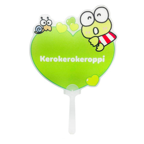 SANRIO CHARACTERS HEART HANDY FAN - KEROPPI