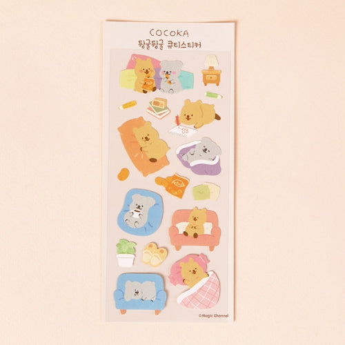 COCOKA LAZY CHARACTER DECORATION STICKER