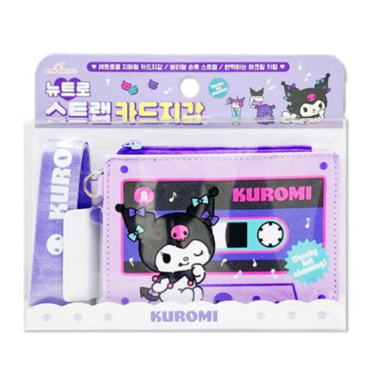 SANRIO NEWTRO STRAP CARD WALLET - KUROMI