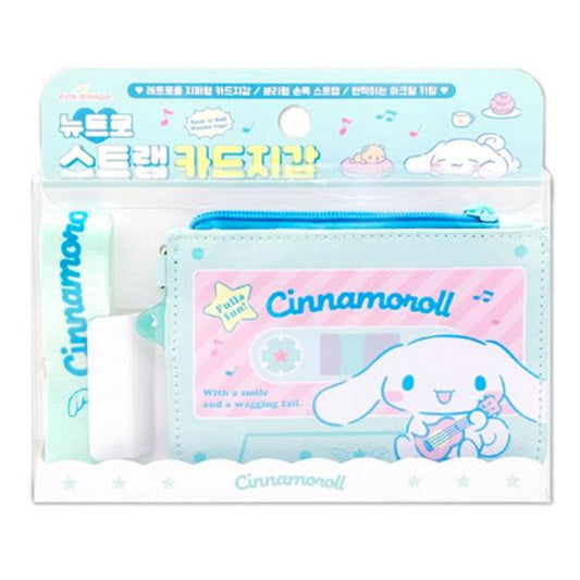 SANRIO NEWTRO STRAP CARD WALLET - CINNAMOROLL