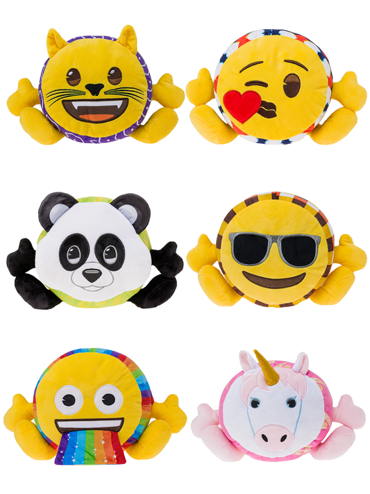 SHSES2- emojiTM Fluffy Stacked Series 2 - 12 inch Plush