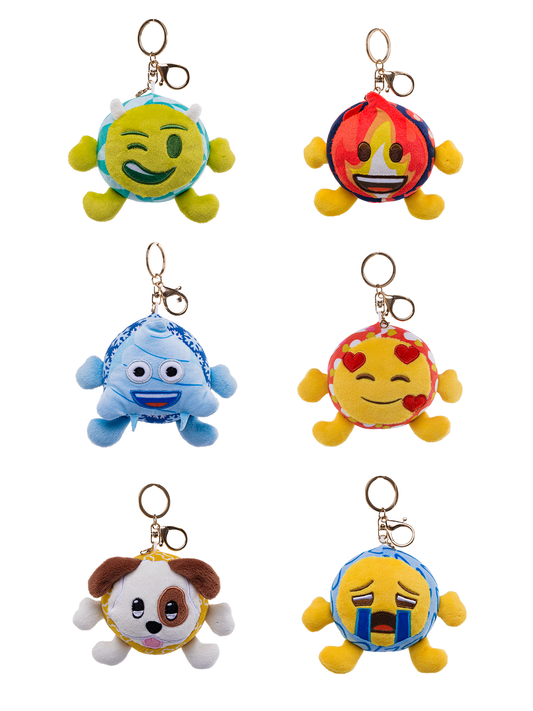 SHSES3 - emoji™ Fluffy Stacked Series 3 - 4 inch Plush Keychain
