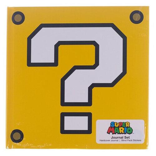 NINTENDO SUPER MARIO HARDCOVER JOURNAL W/ STICKER