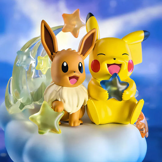 Pokemon Moncolle - Eevee & Pikachu Nebula Figurine