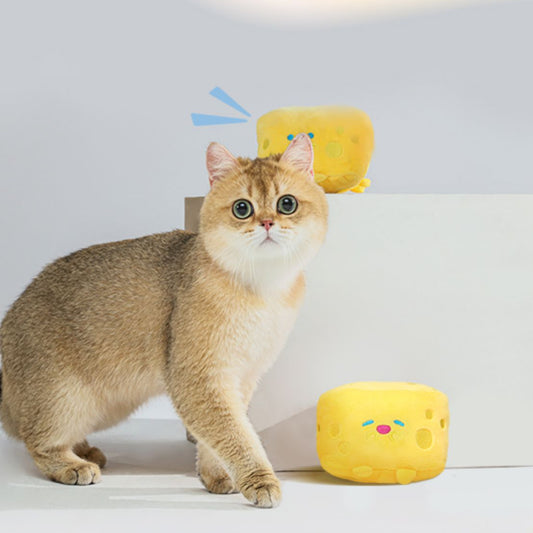 Pet Food Series Toy Cheese Plush Sound Toy