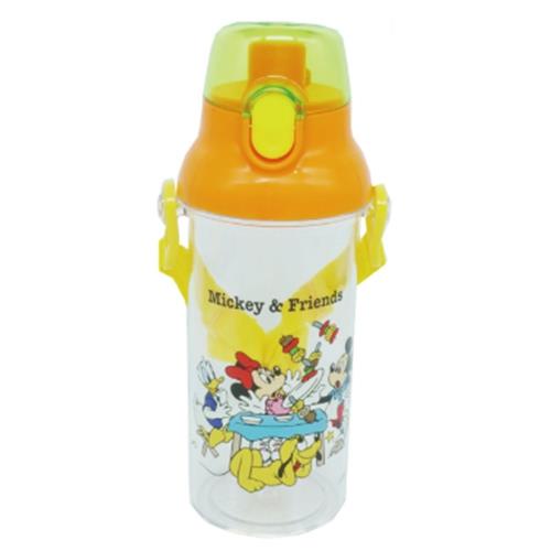 MICKEY AND FRIENDS CLEAR ONE TOUCH WATER BOTTLE 480ML