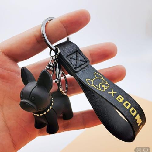FRENCH BULLDOG KEYCHAIN - BLACK