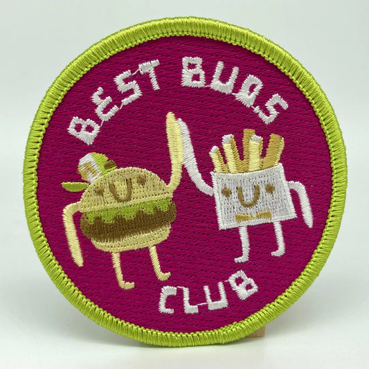 "Best Buds Club" Embroidered Patch - 5 PACK - 1
