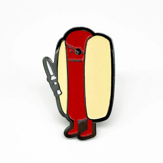 Diabolical Hot Dog Enamel Pin - 5 PACK  - 1