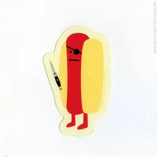 Diabolical Hot Dog Sticker – 10 PACK - 1