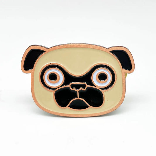 Fawn Pug Enamel Pin – 5 PACK - 1