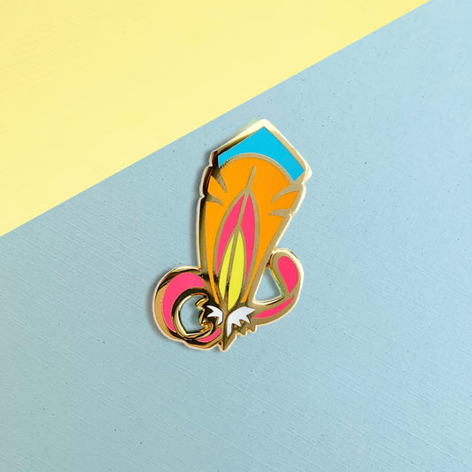 Mega Pidgeot Feather Enamel Pin - 1
