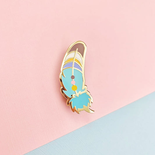 Kass Rito Feather Enamel Pin - 1