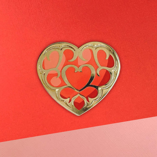Heart Container Enamel Pin - 1