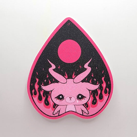 Go To Hell (Pink) - Glitter Sticker - 1
