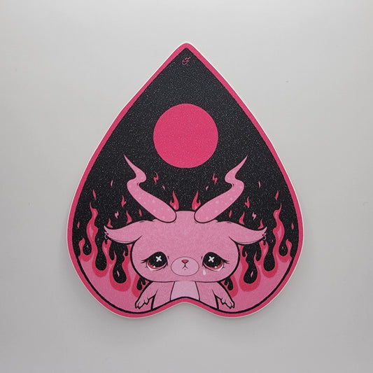 Go To Hell (Pink) - Jumbo Glitter Sticker - 1