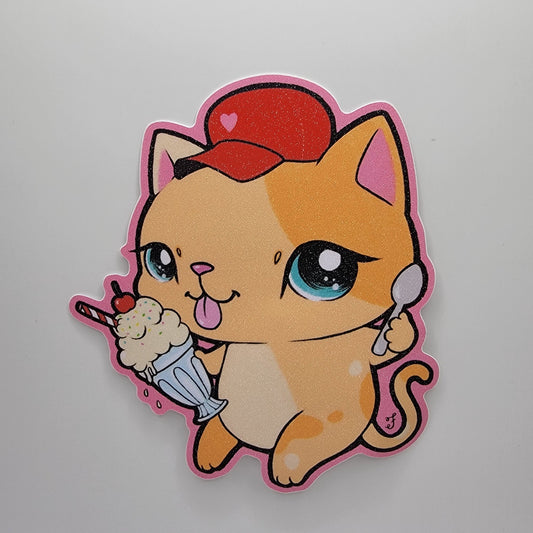 Ice Cream Scooper - Jumbo Glitter Sticker - 1