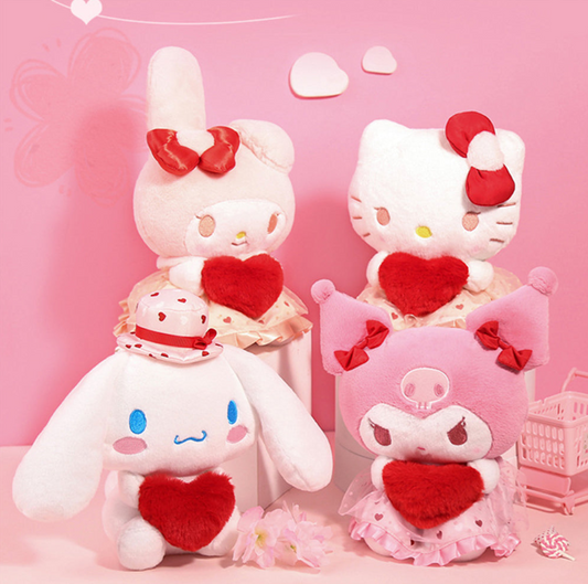 SANRIO Plush With Red Heart - 1