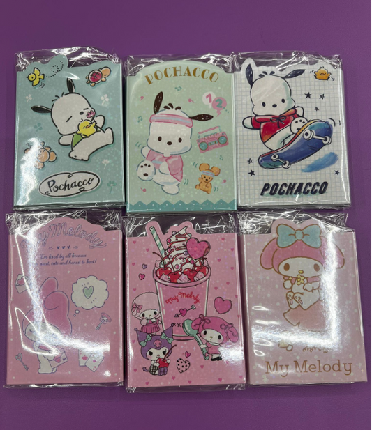 SANRIO Sticky Memo Set Mix (1 Set, 6 pieces) (Korea Edition) - 1