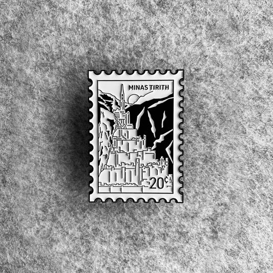 🏰 Stand Tall with a White City of Gondor Enamel Pin ⚔️